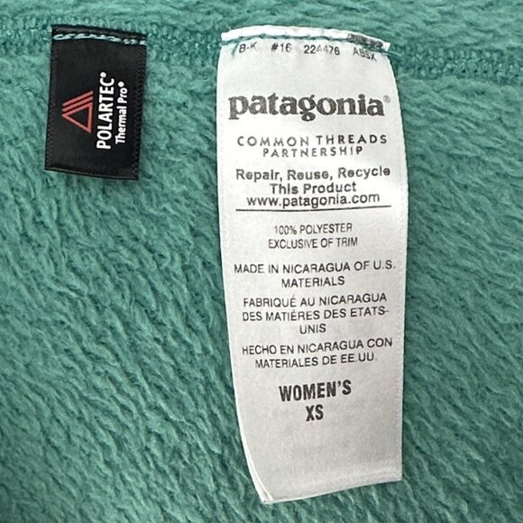 PATAGONIA Re-Tool Snap-T fleece pullover - women's size XS green 25442 - Picture 8 of 9